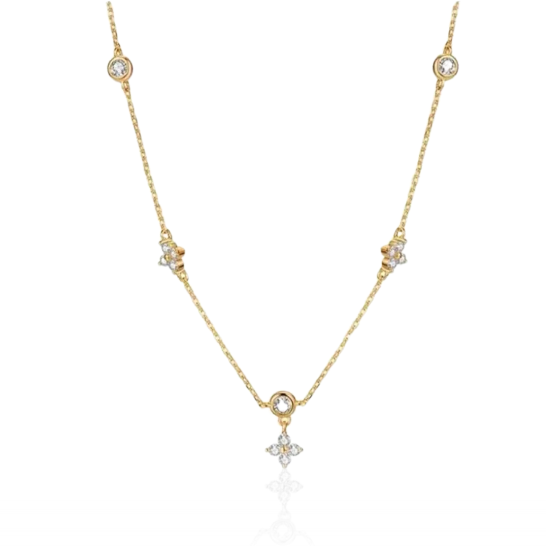 Tara Four Leaf Necklace Gold