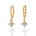 Tara Four Leaf Earrings Gold