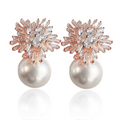 Elvera Snow Earrings Rose gold