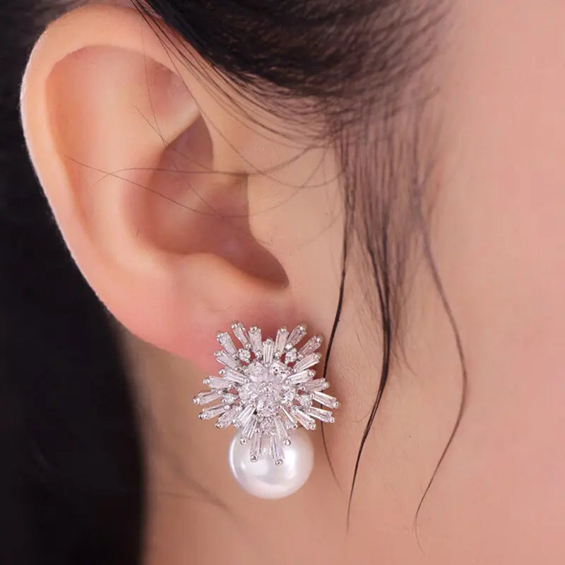 Elvera Snow Earrings